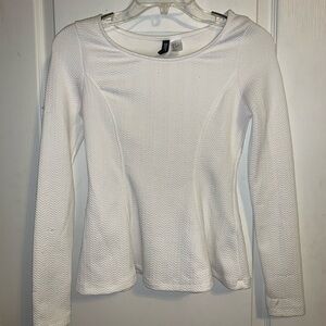 H&M Divided long sleeve peplum shirt high stretch
